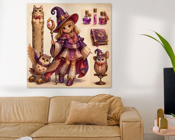 Example of the artwork in a room
