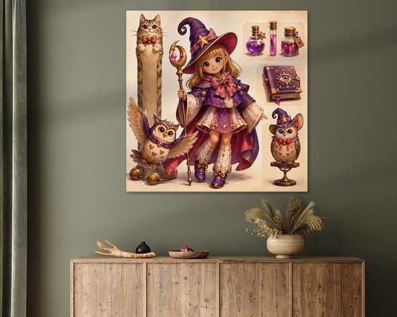 Example of the artwork in a room