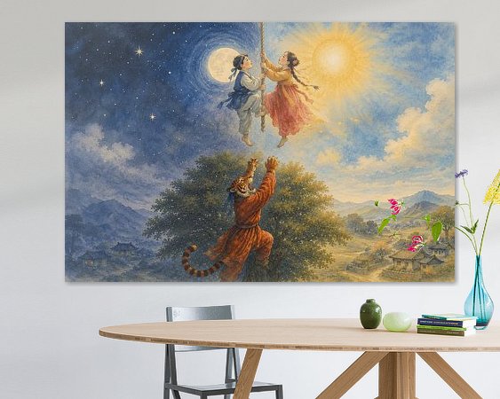 Example of the artwork in a room
