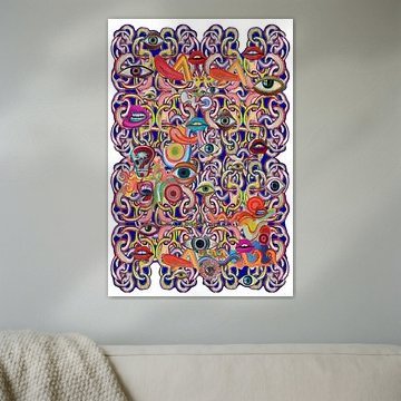 Pop-abstract van Diego Manuel Rodriguez