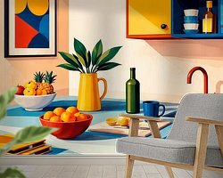 Example of the artwork in a room