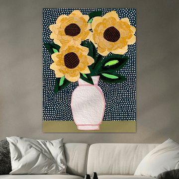 Strauß aus gelben Sonnenblumen
