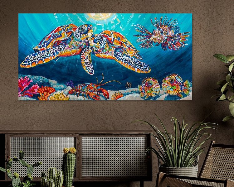 Example of the artwork in a room