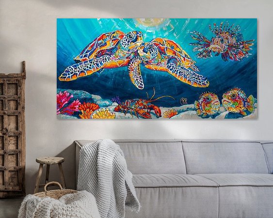 Example of the artwork in a room