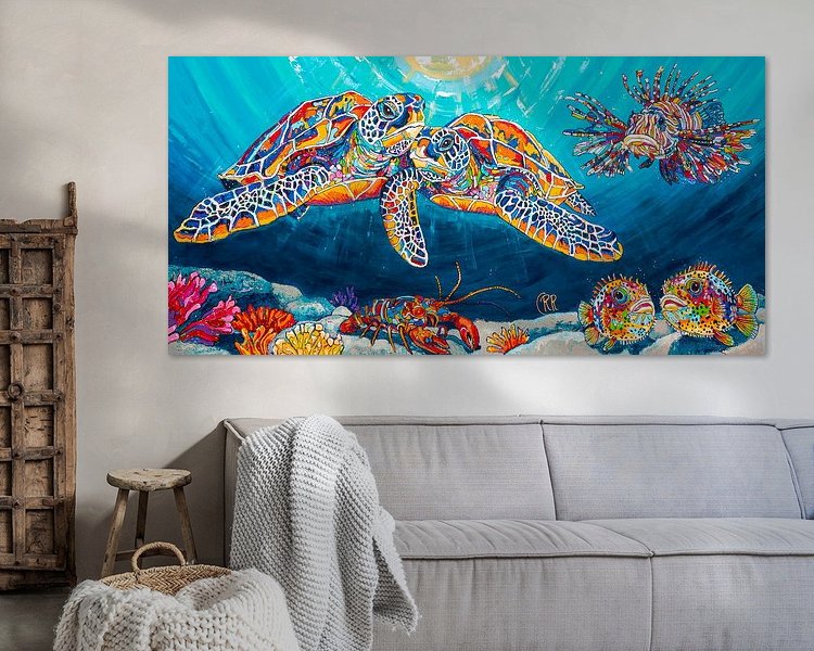 Example of the artwork in a room