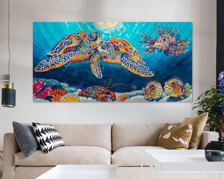 Example of the artwork in a room