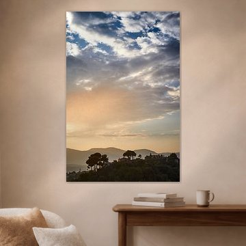 Abendsonne, Haute de Cagnes, Südfrankreich von André Bouterse