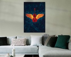 Example of the artwork in a room