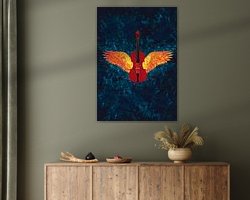 Example of the artwork in a room