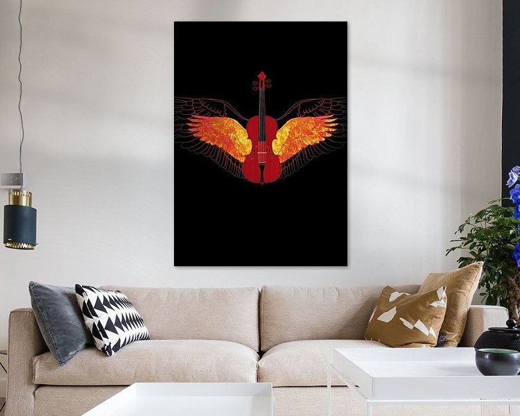 Example of the artwork in a room