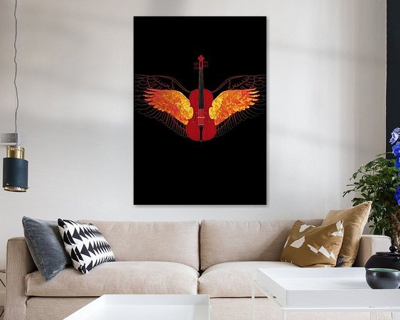 Example of the artwork in a room