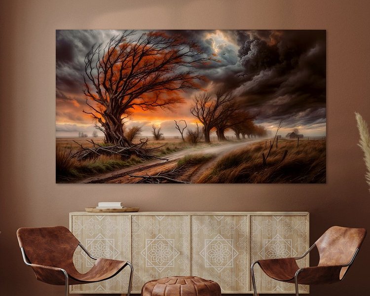 Example of the artwork in a room