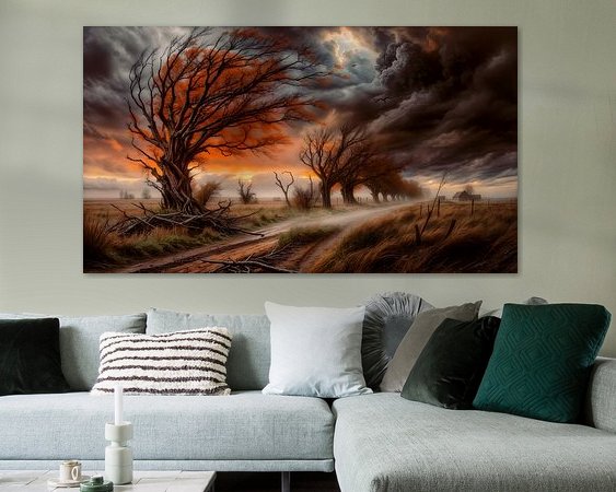 Example of the artwork in a room