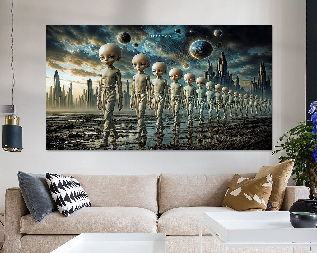 Example of the artwork in a room