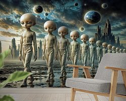Example of the artwork in a room