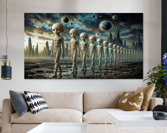 Example of the artwork in a room