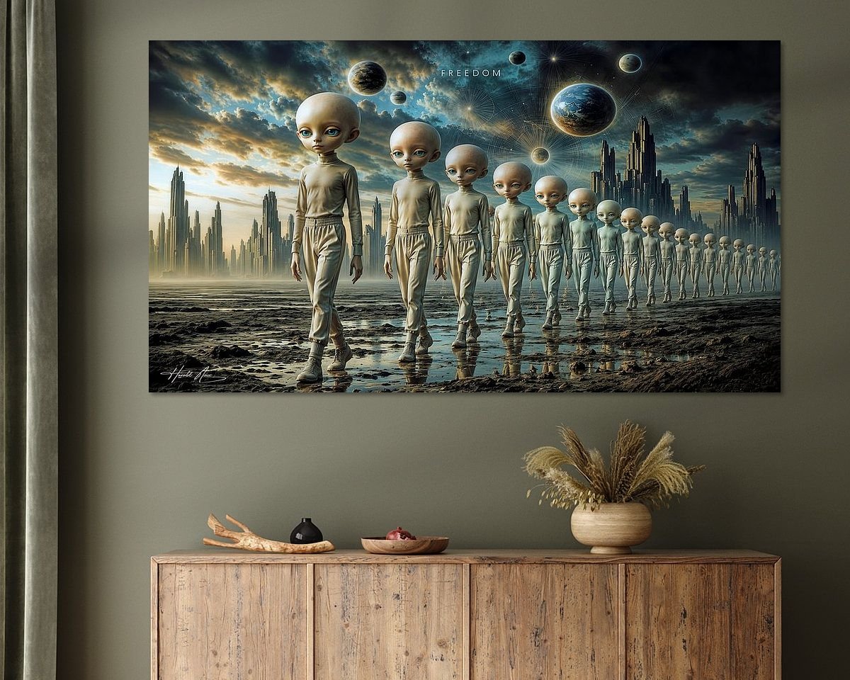 Example of the artwork in a room