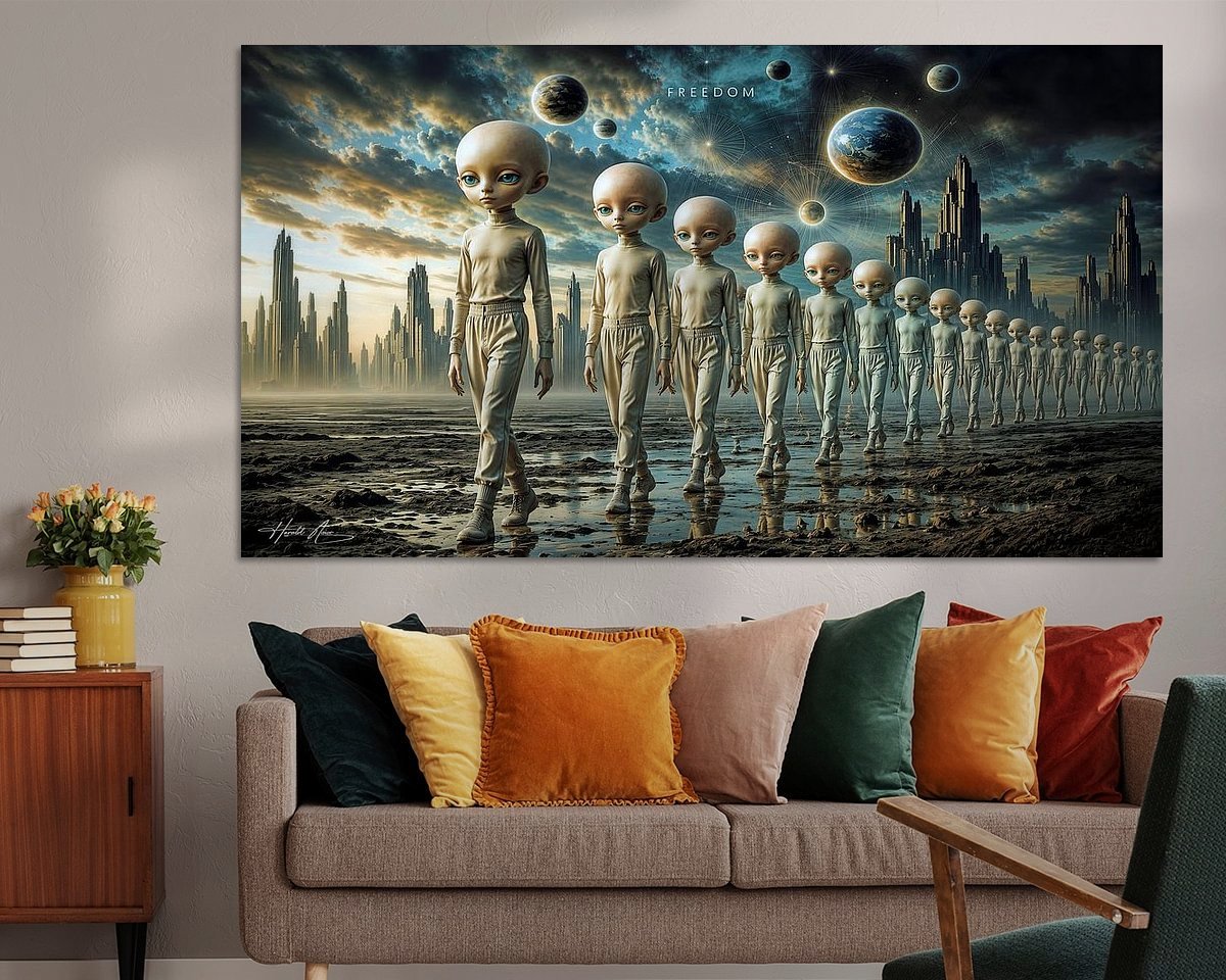 Example of the artwork in a room