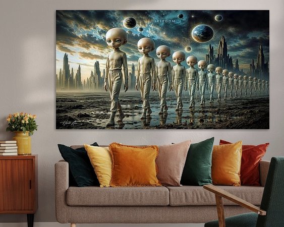 Example of the artwork in a room
