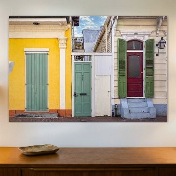 Des portes colorées à la Nouvelle-Orléans