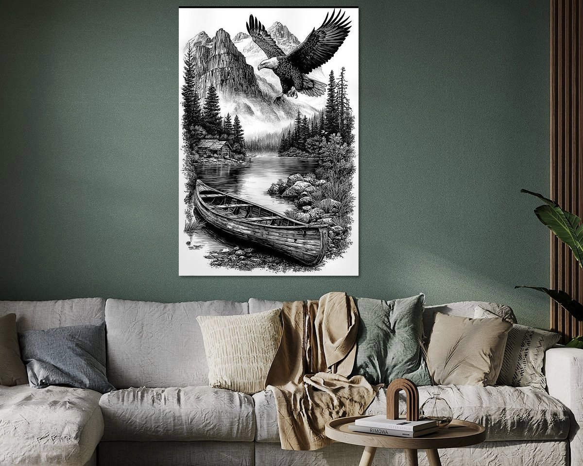 Example of the artwork in a room