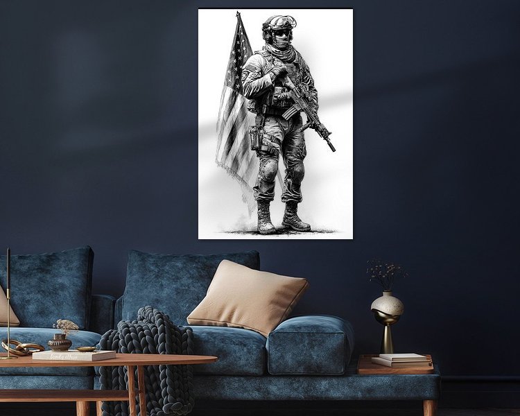 Example of the artwork in a room