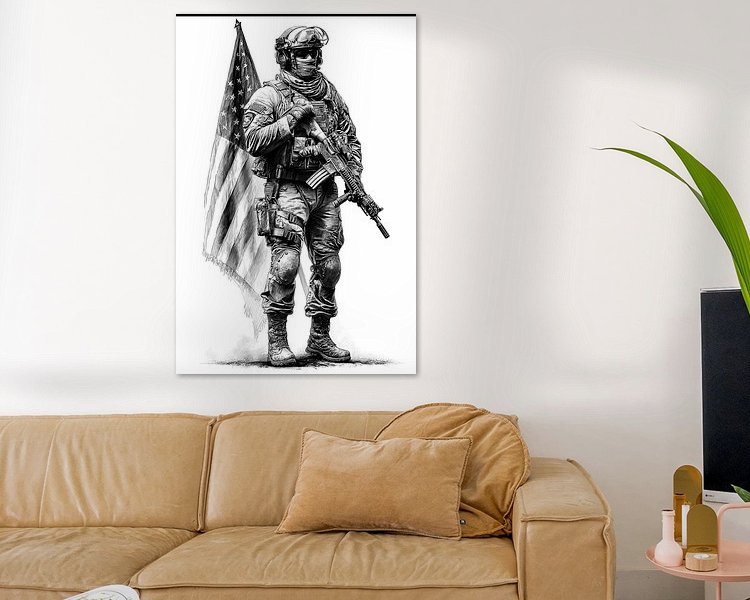 Example of the artwork in a room