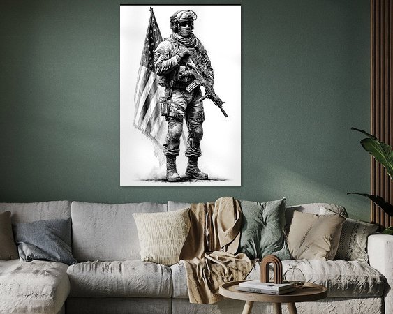 Example of the artwork in a room
