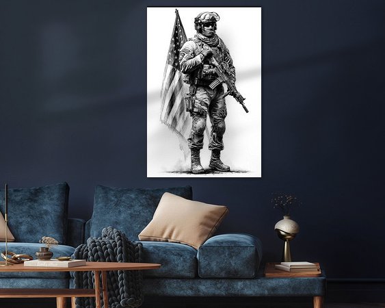 Example of the artwork in a room
