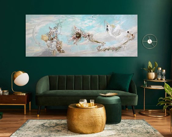 Example of the artwork in a room