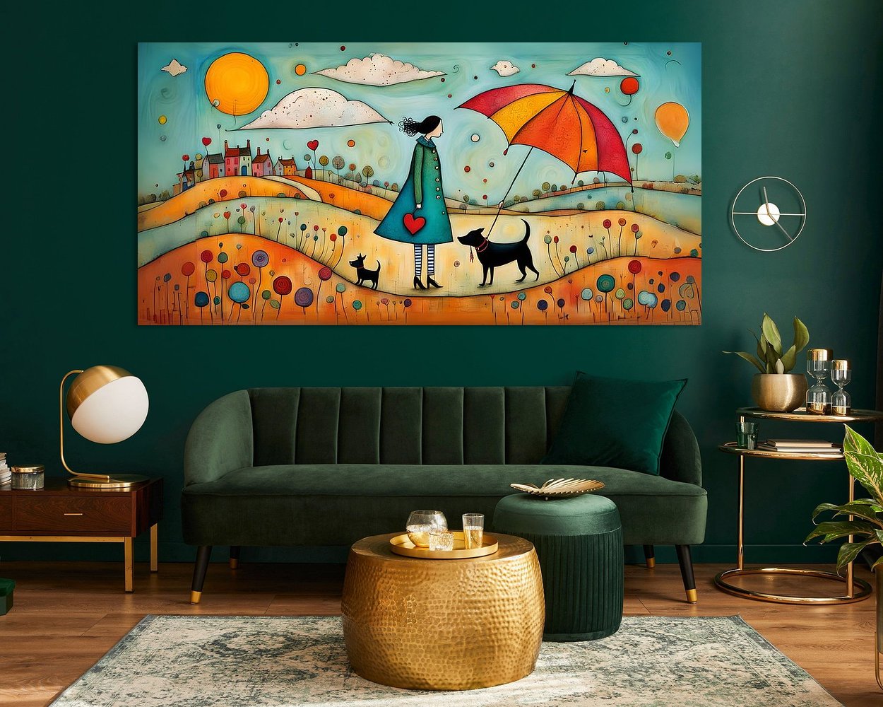 Example of the artwork in a room