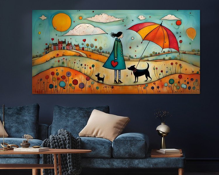 Example of the artwork in a room