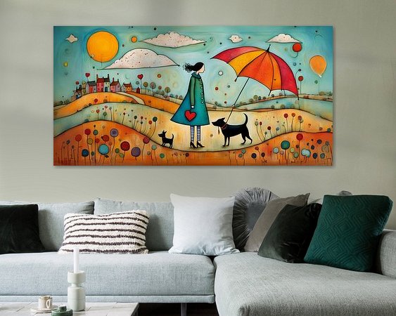Example of the artwork in a room