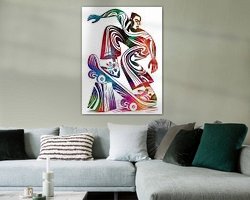 Example of the artwork in a room