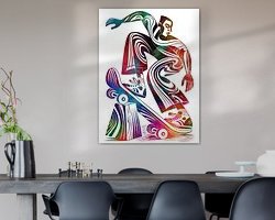 Example of the artwork in a room