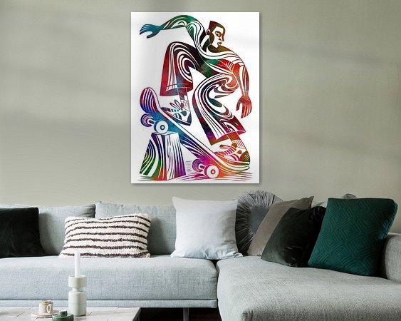 Example of the artwork in a room