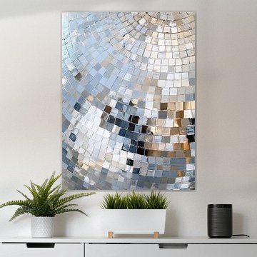 Abstract disco ball mosaic