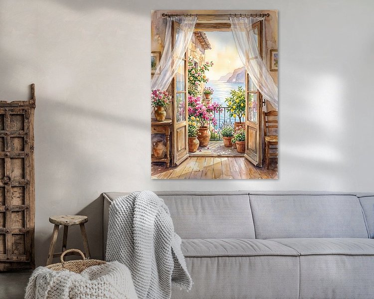 Example of the artwork in a room