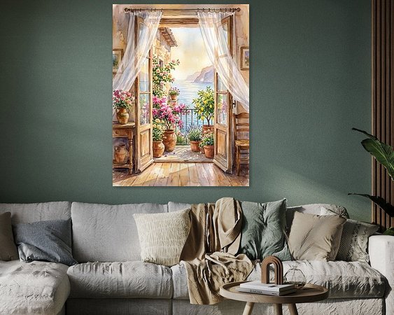 Example of the artwork in a room
