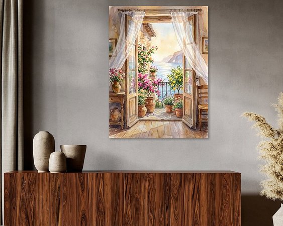 Example of the artwork in a room