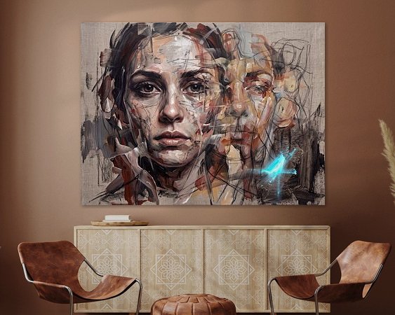 Example of the artwork in a room