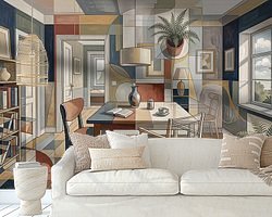 Example of the artwork in a room
