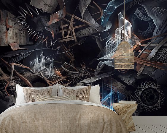 Example of the artwork in a room