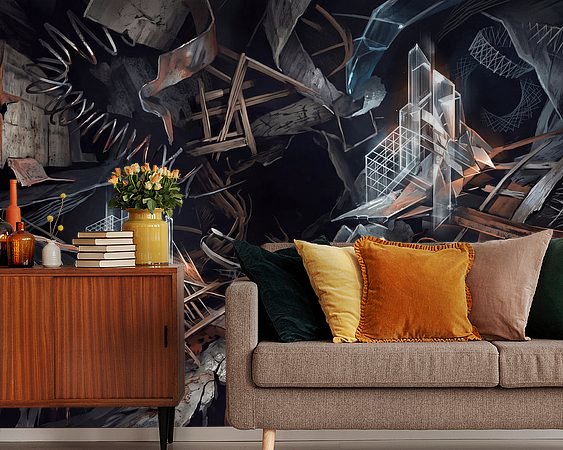 Example of the artwork in a room