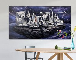 Example of the artwork in a room