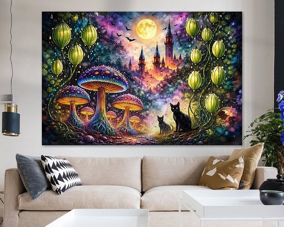 Example of the artwork in a room