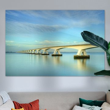 De Zeelandbrug – Langdurige belichting in het avondlicht
