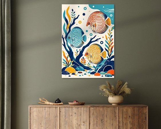 Example of the artwork in a room