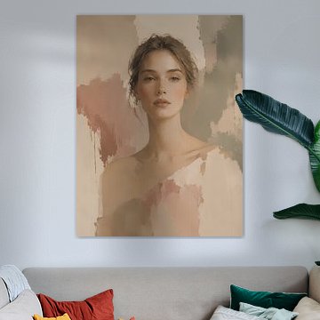Porträt mit mehrschichtigem Rouge