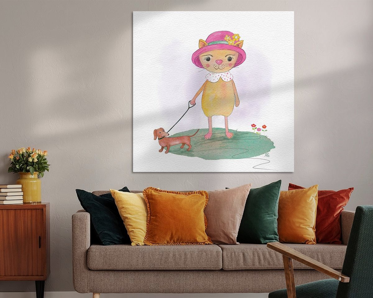 Example of the artwork in a room